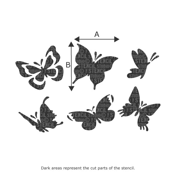 Butterfly / Schmetterling Set  - The Stencil Studio