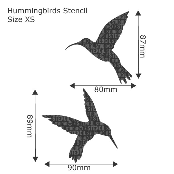 Hummingbirds / Kolibri  - The Stencil Studio