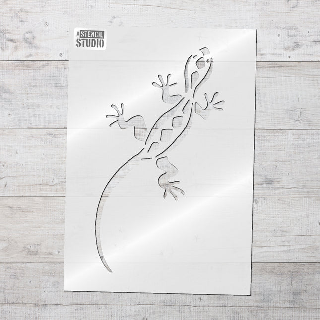 Schablone Gecko