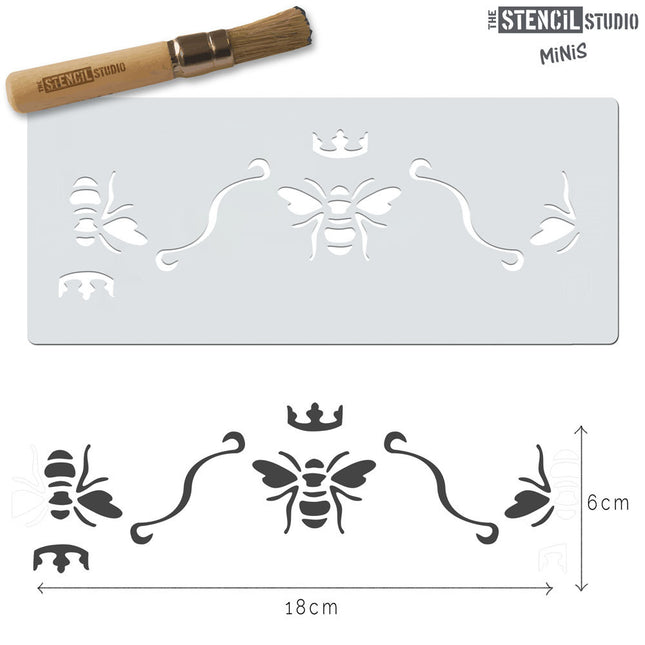 Bee Border - Mini Stencil