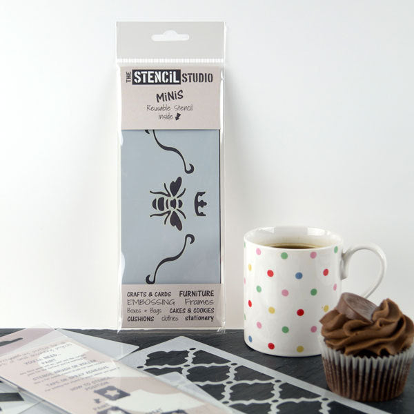 Bee Border - Mini Stencil