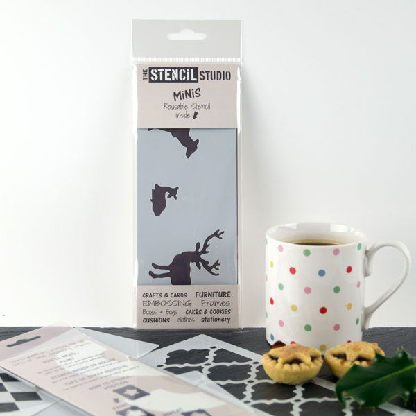 Deer Family - Hirsche - Mini Stencil
