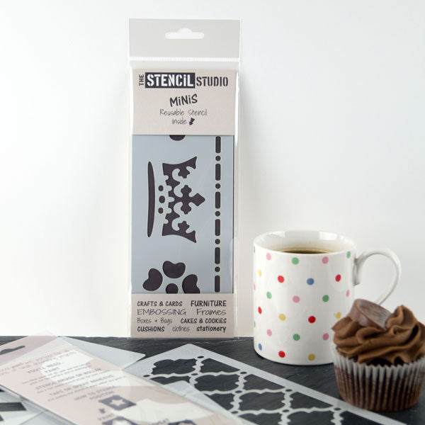 Regal Set - Krone, Fleur de Lis -  Mini Stencil