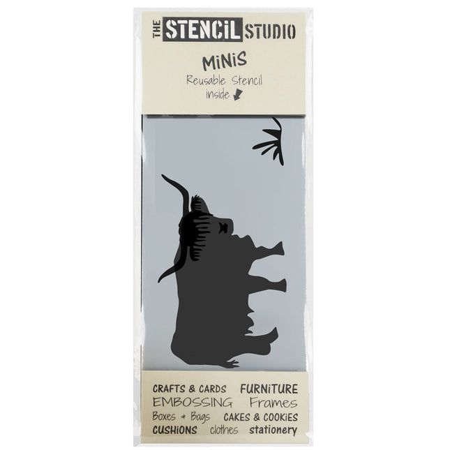 Highland Cow - Hochlandrind - Mini Stencil