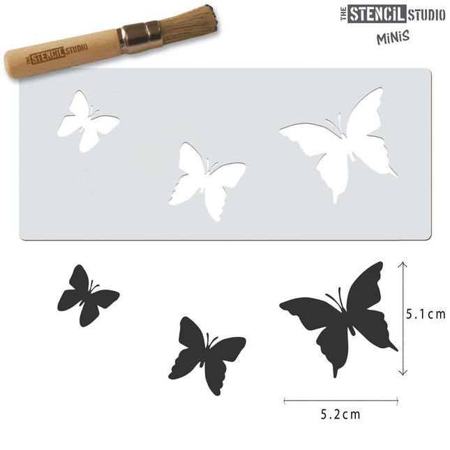 Butterflies -Schmetterlinge - Mini Stencil