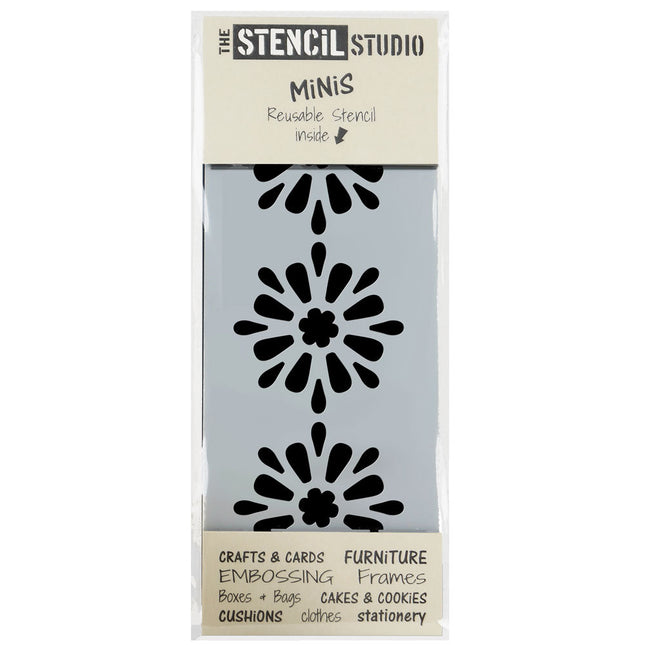 Flower Border - Blumen - Mini Stencil