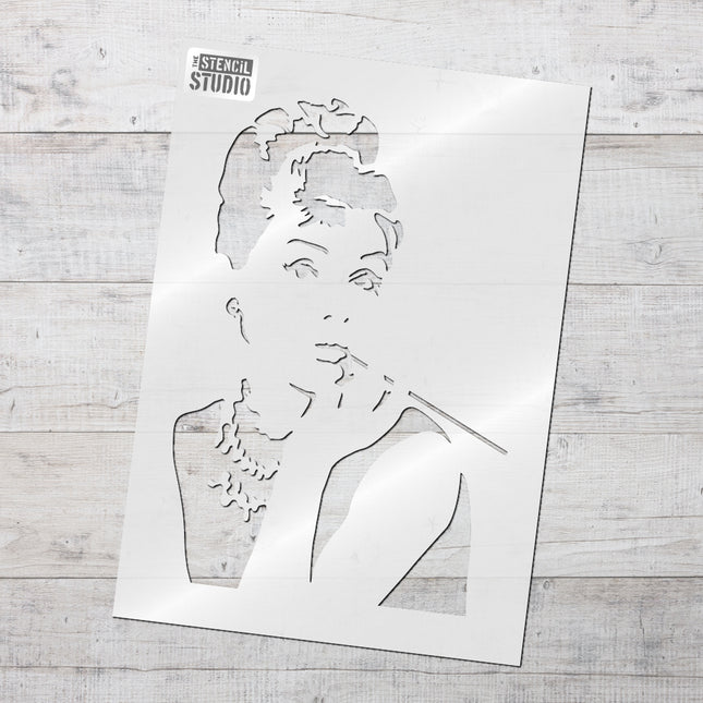 Schablone Audrey Hepburn
