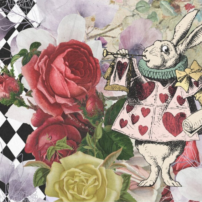 Vintage Alice in Wonderland - Seidenpapier 26,6 g/m²