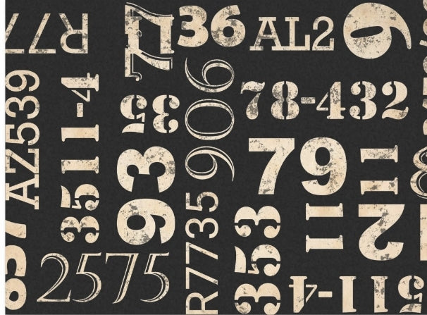 Zahlenpapier - Seidenpapier  Stärke 18 llb