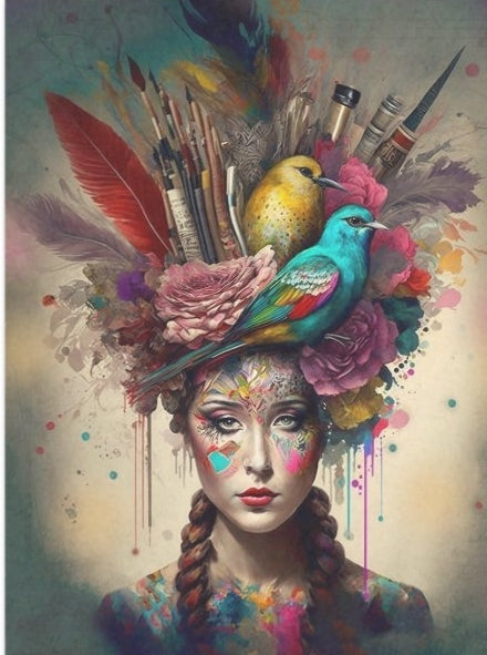 Surreal Artist Decoupage - Seidenpapier  26,6 g/m²