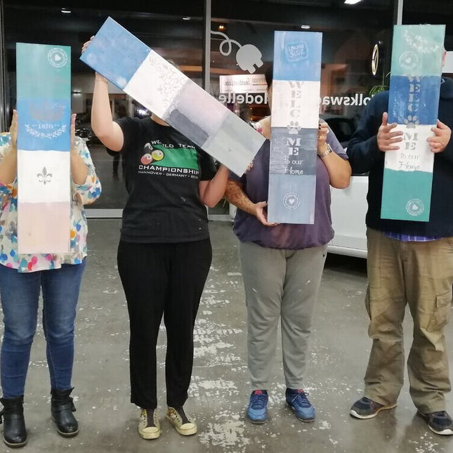 Workshop mit Kreidefarbe