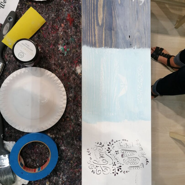 Workshop mit Kreidefarbe