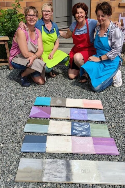 Workshop mit Kreidefarbe