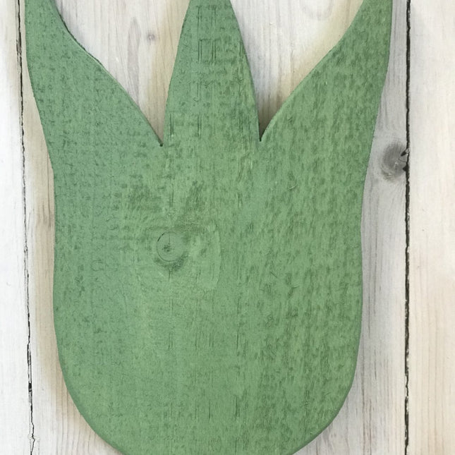 Ein Farbmuster Frühlingsgrün Außenfarbe von Yellowchair