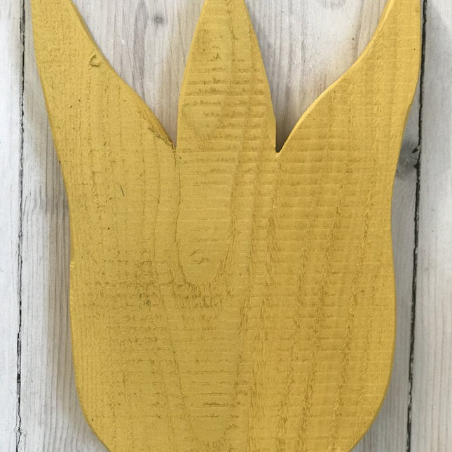 Eine Farbmuster Sonnengelb Außenfarbe von Yellowchair