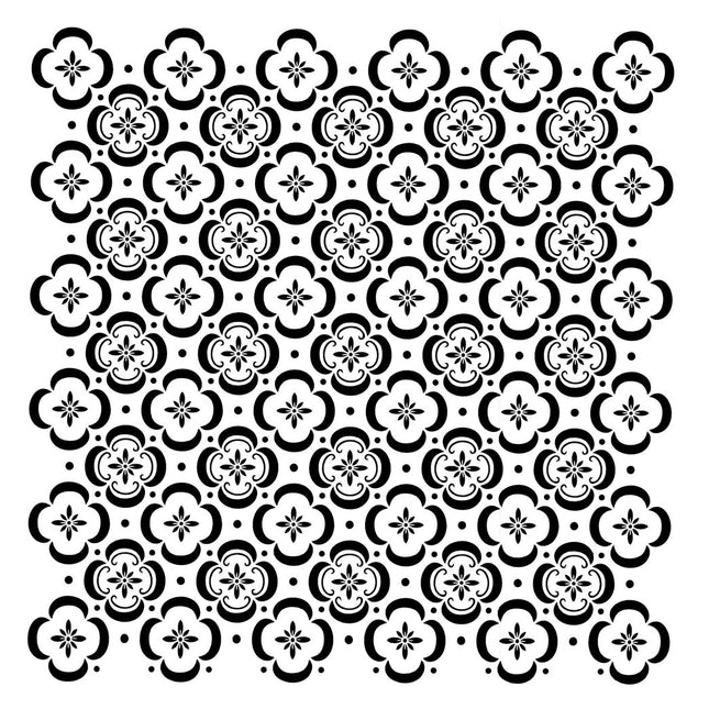 Floor Tile Schablone Posh Chalk