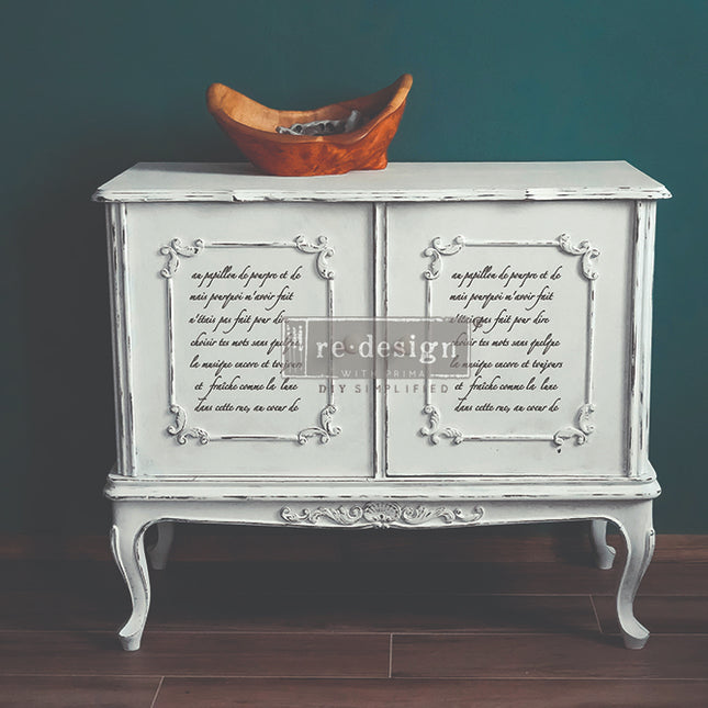 Redesign with Prima Decor Stencils® - Butterfly Script