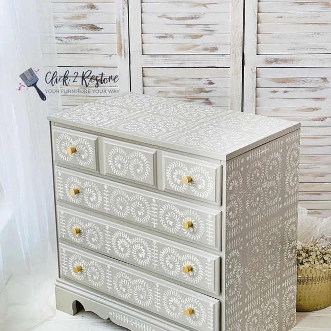 Redesign with Prima Decor Stencils® - Elegant Vine