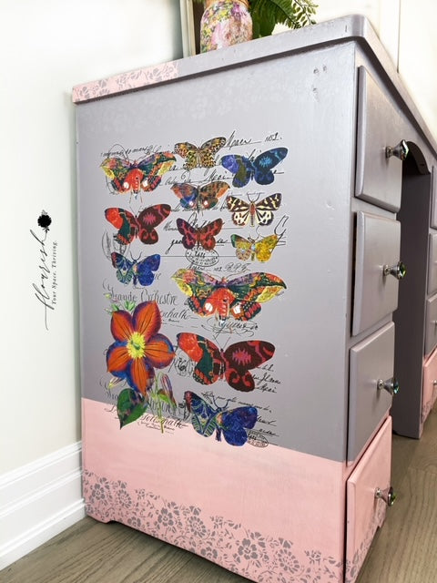 Boho Bird Butterfly - Redesign with Prima Transfer