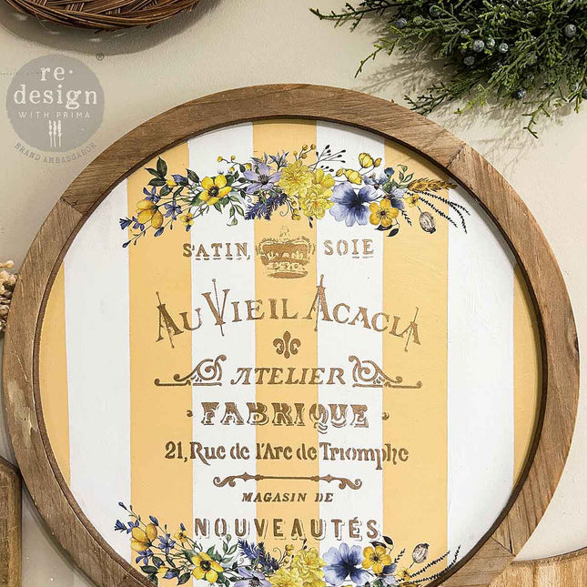 Satin Soie Redesign Schablone auf Dose