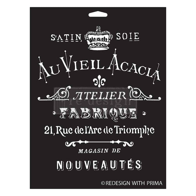 Satin Soie Redesign Schablone