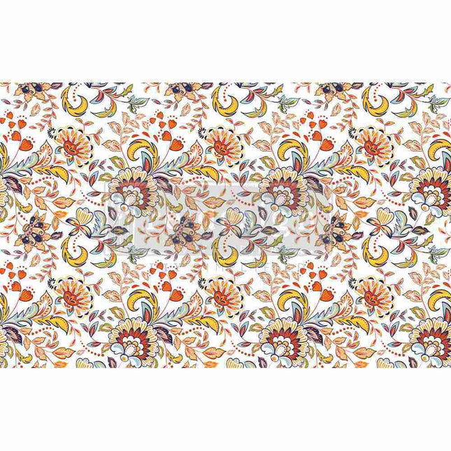 Redesign Decoupage Tissue - Tangerine Spring