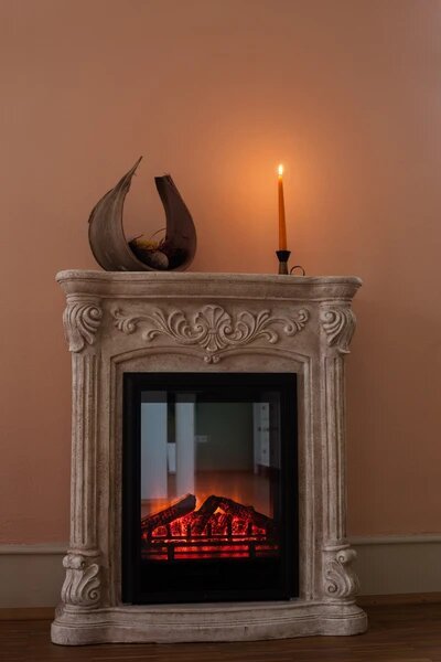 Gestrichene Wand in Yellowchair Kreidefarbe Pfirsich Nr. 264