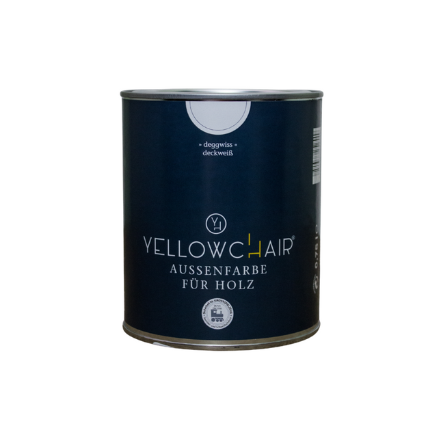 Eine Dose Deckweis Außenfarbe von Yellowchair