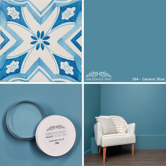 Farbmuster und Inspirationen Abbondanza Ceramic Blue 394