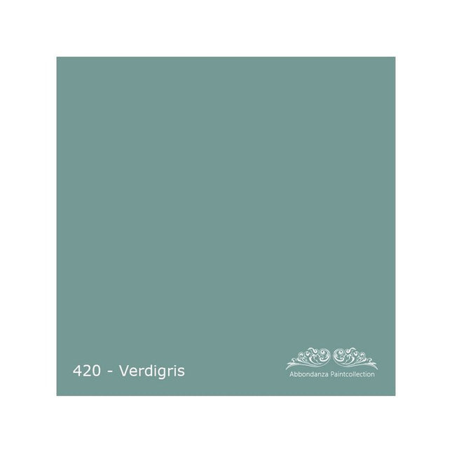 Farbmuster für Abbondanza Farbe Verdigris Nr. 420