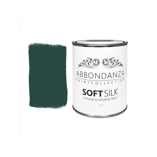 Eine Dose Abbondanza Soft Silk und ein Farbmuster für Abbondanza Farbe Kashba Night Nr. 380