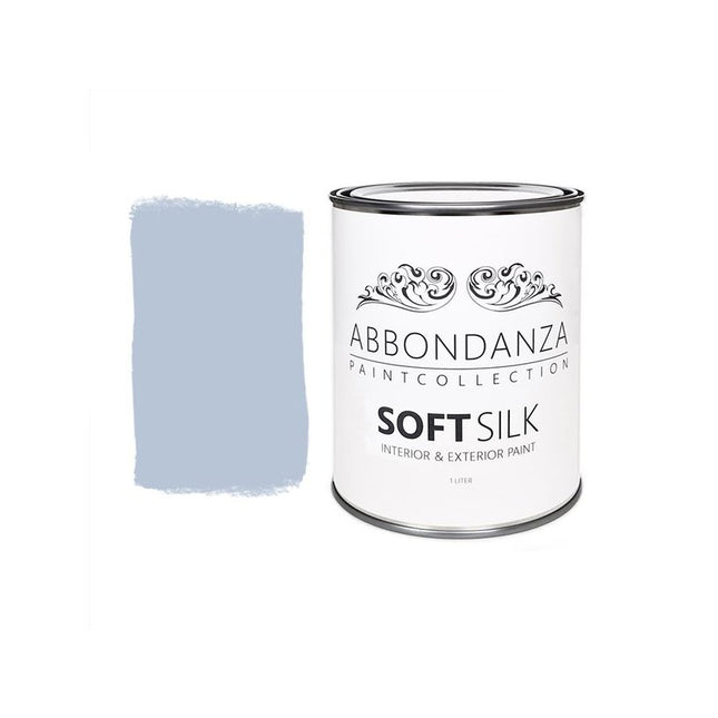 Eine Dose Abbondanza Soft Silk und ein Farbmuster für Abbondanza Farbe Vansole Dawn Nr. 550