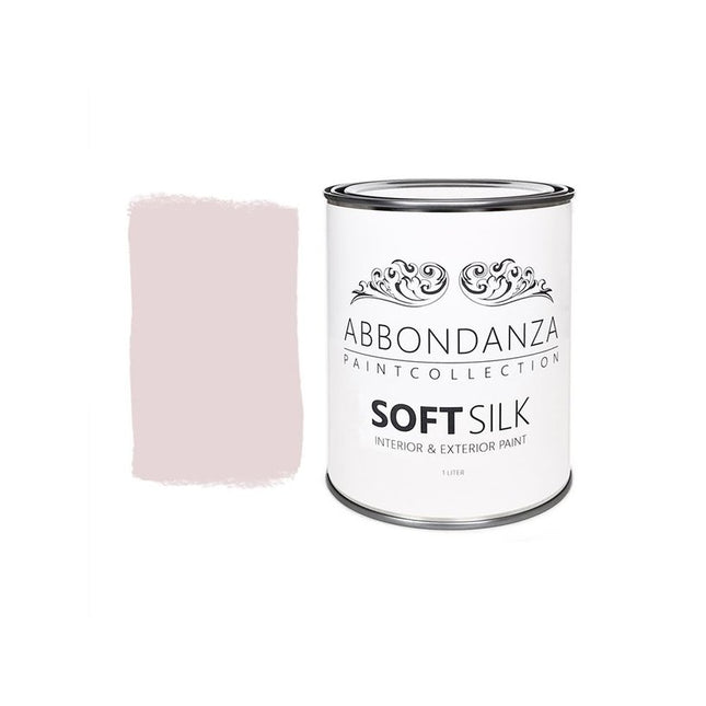 Eine Dose Abbondanza Soft Silk und ein Farbbeispiel für Abbondanza Farbe Morning Dawn Nr. 625
