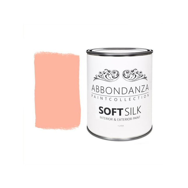 Eine Dose Abbondanza Farbe und ein Farbbeispiel für Abbondanza Farbe Baby Girl Nr. 650