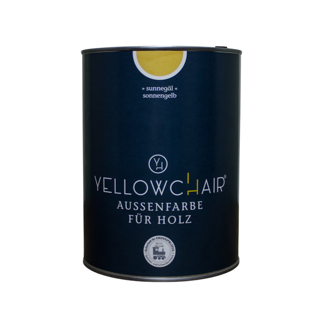Eine Dose Sonnengelb Außenfarbe von Yellowchair