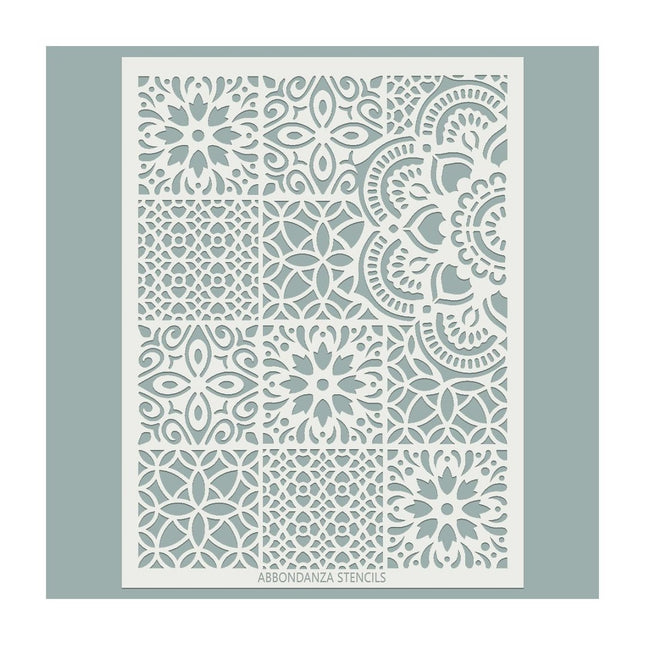 Abbondanza Schablone Stencil Tiles & Mandala