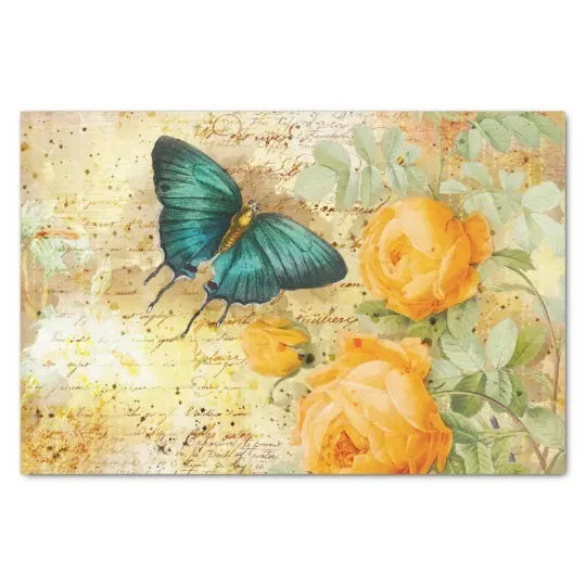 Vintage Schmetterlinge - Seidenpapier 10 lb