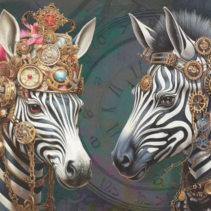 Zebra Love Landscape – Seidenpapier  Stärke 26,6 g/m²