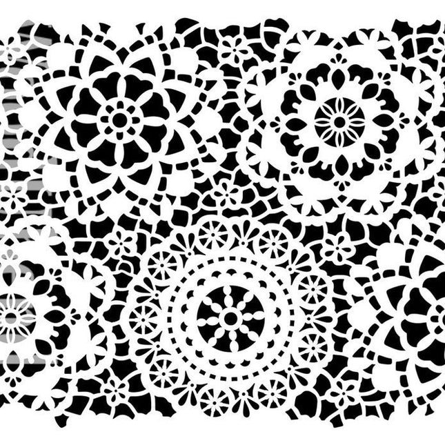 Hippy Lace (klein) Posh Chalk 30 x 30 cm