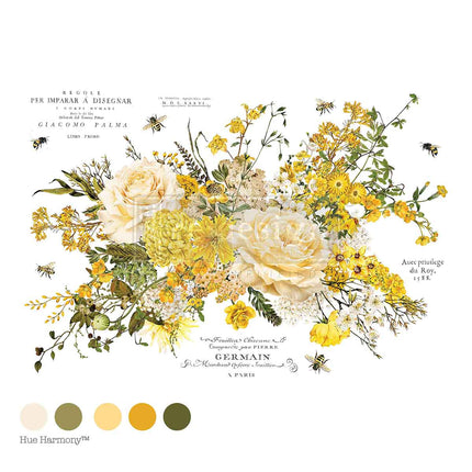 Redesign Transfer mit Blumen 