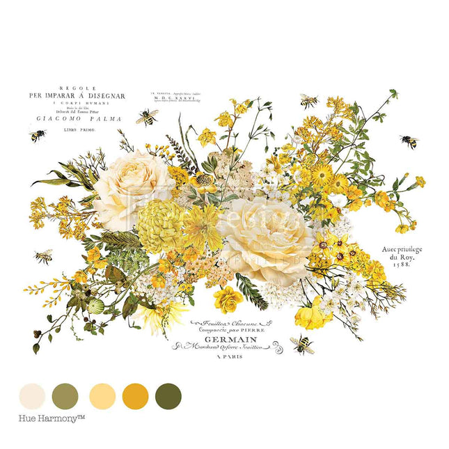 Redesign Transfer mit Blumen 