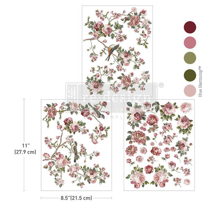 Decor Transfer Blumenmuster