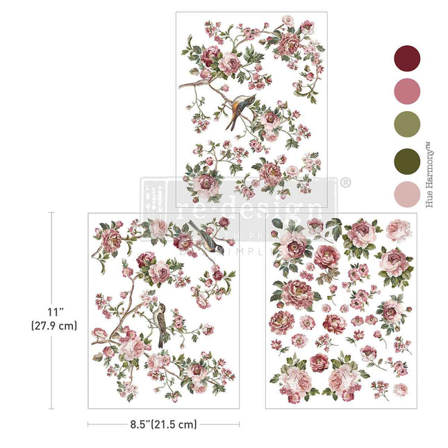 Decor Transfer Blumenmuster