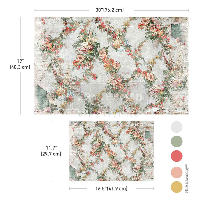 Jardin Fleurie Decoupage Papier
