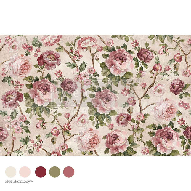 Timeless Blooms Decoupage Papier