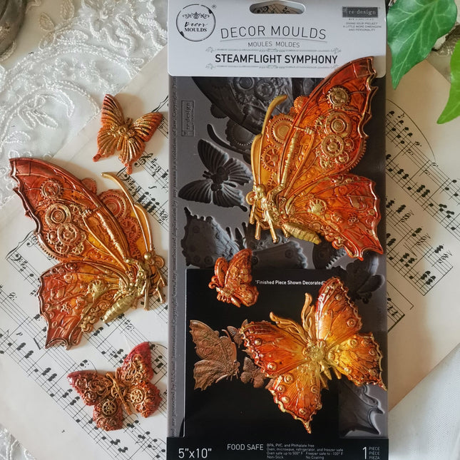 Silikonform Steampunk Schmetterlinge