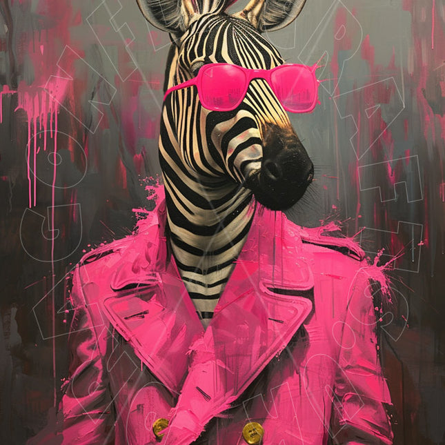 Zebra Style Decoupage - Reispapier  Stärke 60g/m²