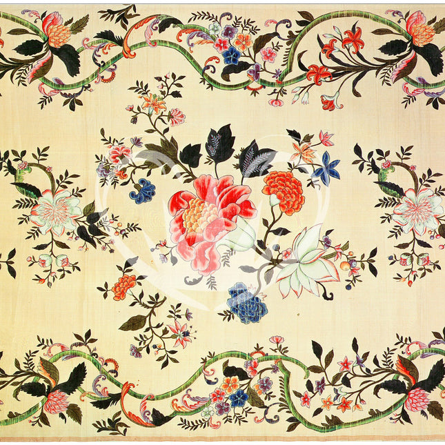 Decoupage Papier Antik Florales Muster