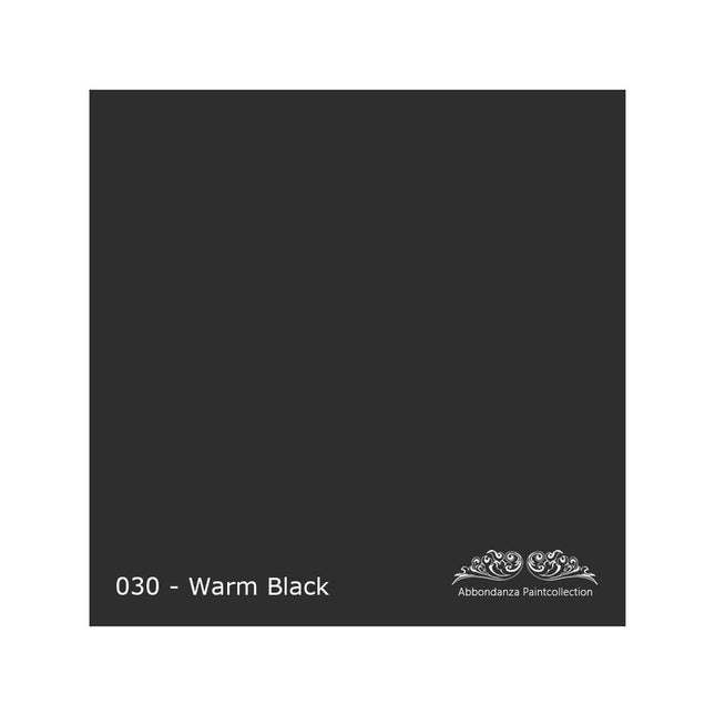 Farbmuster für Abbondanza Farbe Warm Black Nr. 030