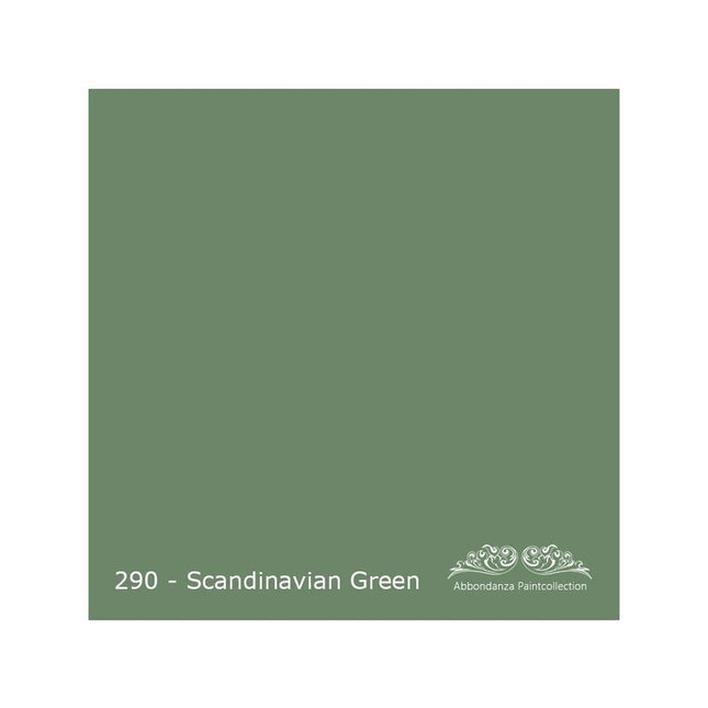 Farbmuster für Abbondanza Farbe Scandinavian Green Nr. 290